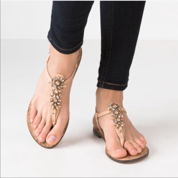 Sam Edelman | Gene Rhinestone Thong Sandals 5.5 - Picture 1 of 8